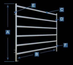 Galvanized Cattle Panel 6