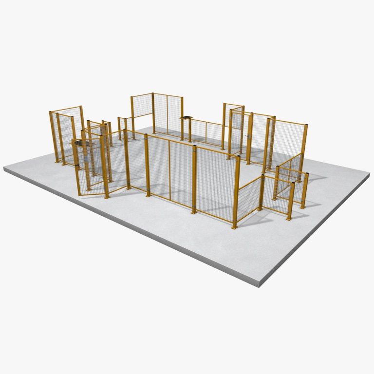 Industrial Protection Fence Kit 3d model